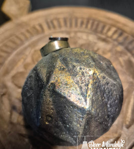 Landelijke Kerstbal Dusty old gold - 10 cm