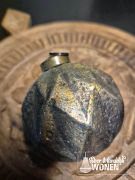 Landelijke Kerstbal Dusty old gold - 10 cm