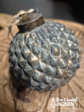 Landelijke kerstbal 'Black Diamond'