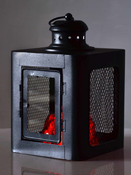 KANVAR Lantern LED 18x18xh28 cm black