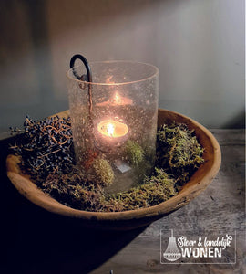 Decoratieve schaal | hout | landelijk