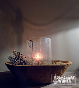 Decoratieve schaal | hout | landelijk