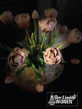Dubbele tulpen | Beauty Pink | 44 cm