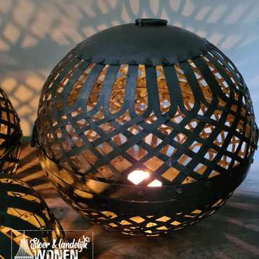 IJzeren decoratie bol met scharnier