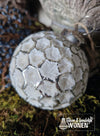 Kerstbal 'silverwhite honeycomb' - Stoer en Landelijk Wonen Winkel