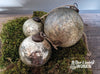 Landelijke kerstbal Shabby Gold in drie maten - Stoer en Landelijk Wonen Winkel