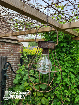 Solar hanglamp tuin | roestbruin | metaal