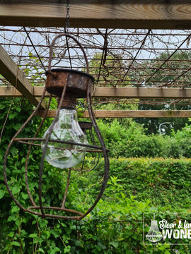 Solar hanglamp tuin | roestbruin | metaal